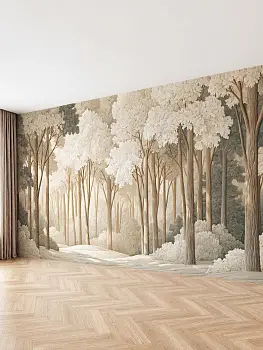 Лес, 3D-барельеф